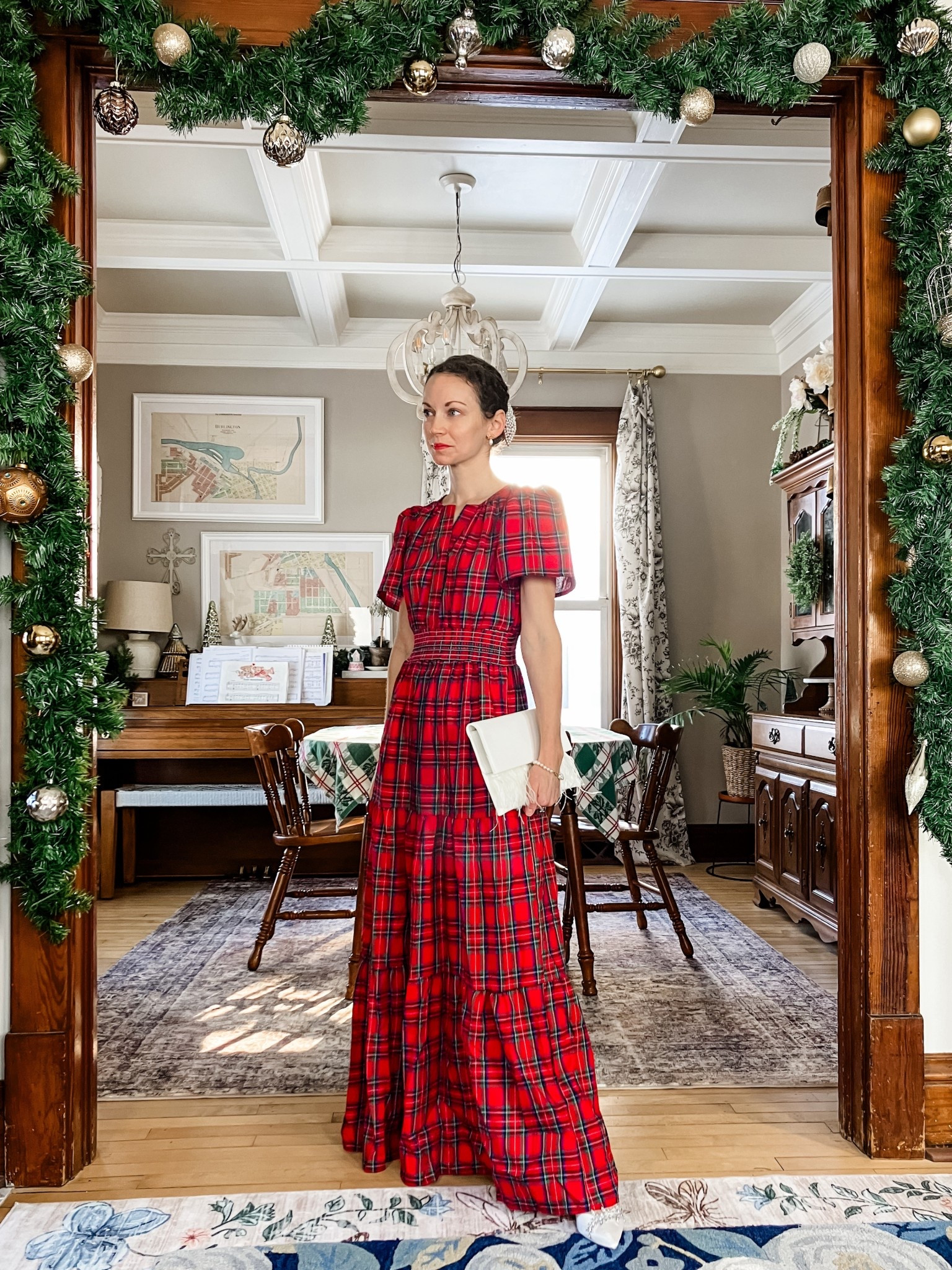 Red plaid dress for Christmas!
Petite outfit. Classic outfit. Modest outfit. Christmas outfit. Holiday outfit. 

#LTKmomlife #LTKHoliday #LTKOver40