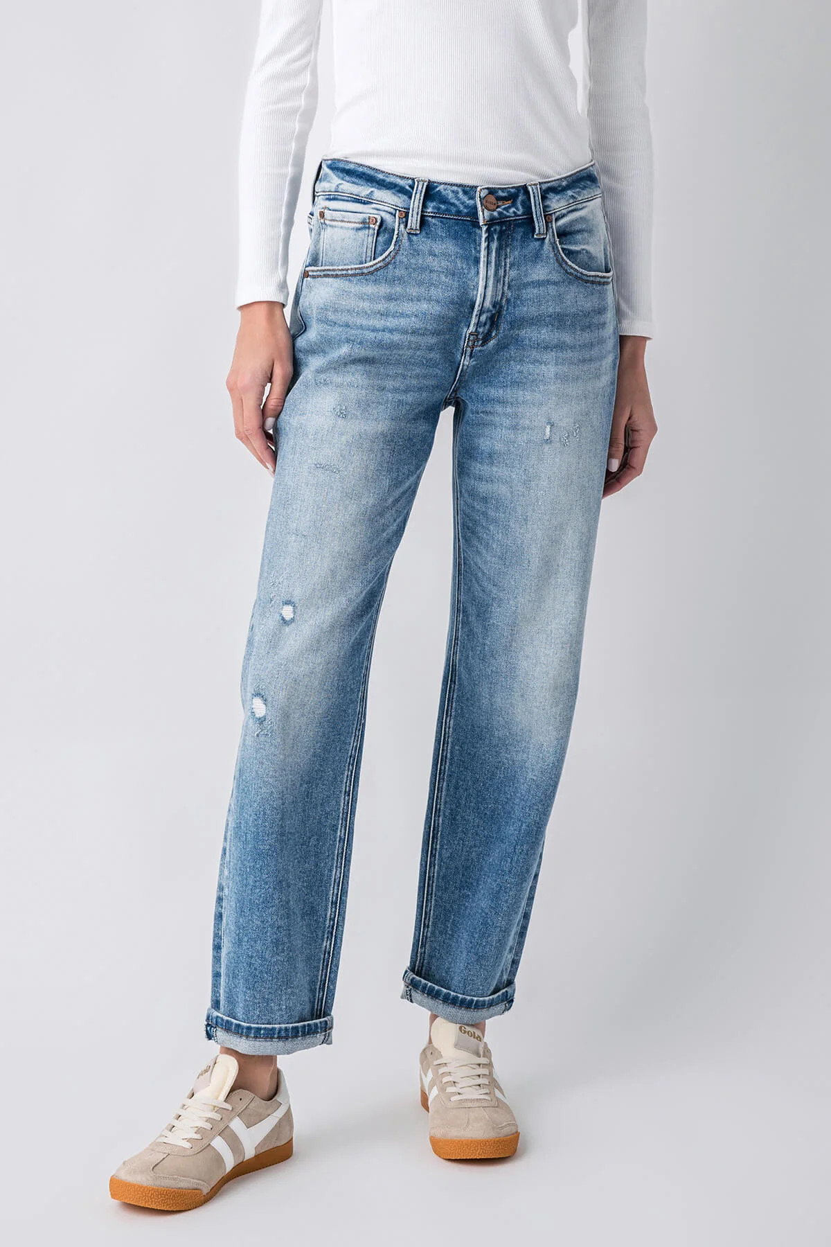 Risen Lucky Boyfriend Jeans | Social Threads