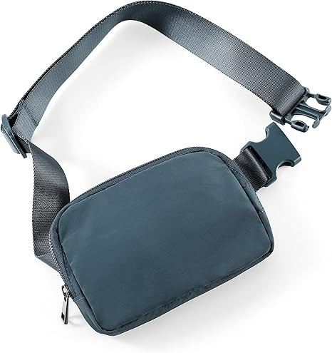 ODODOS Unisex Fanny Pack with Adjustable Strap Mini Belt Bag for Workout Running Hiking, Ivory | Amazon (US)