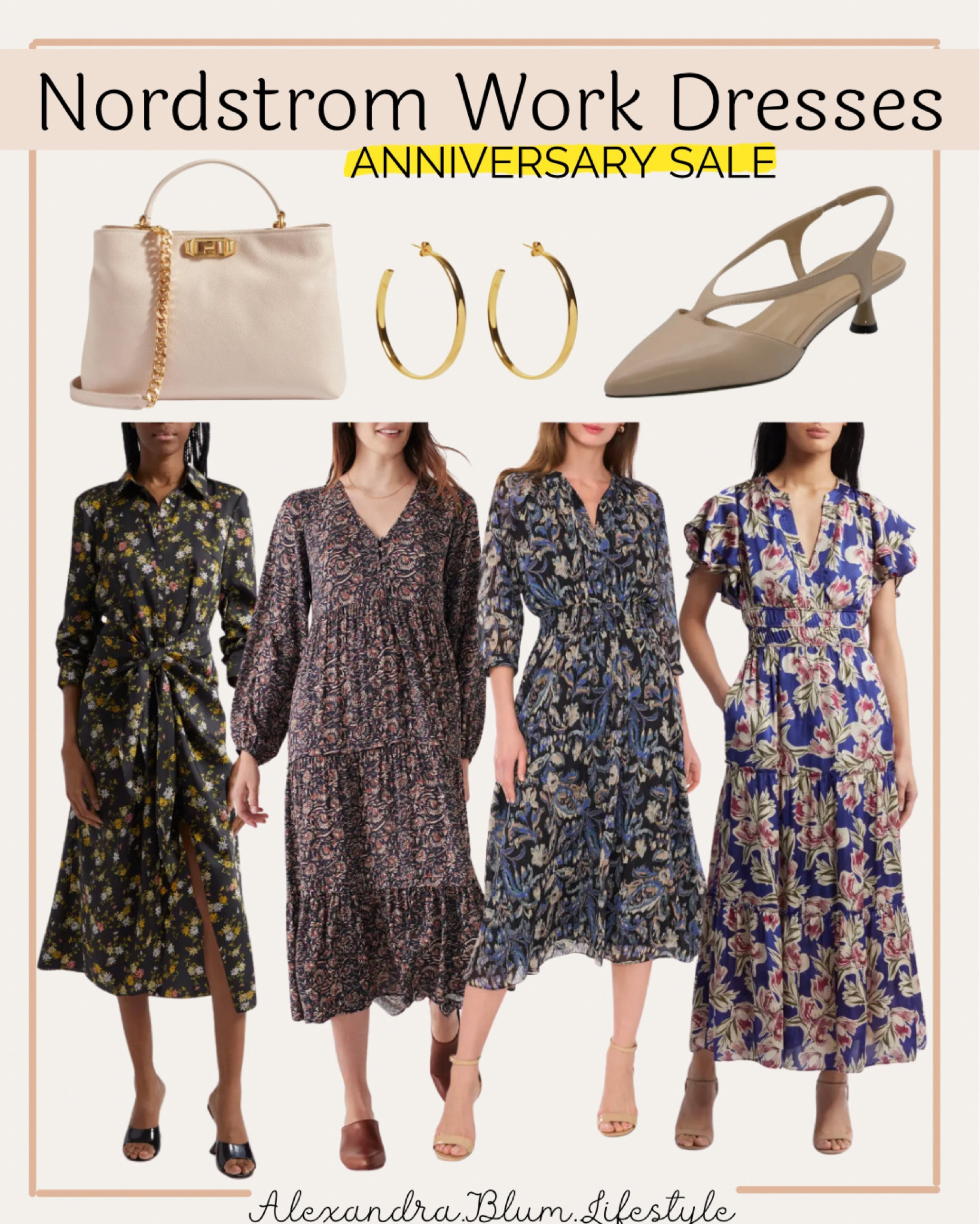 Nordstrom Anniversary Sale! Perfect midi maxi work dresses for the office and fall dresses! 

#LTKWorkwear #LTKxNSale