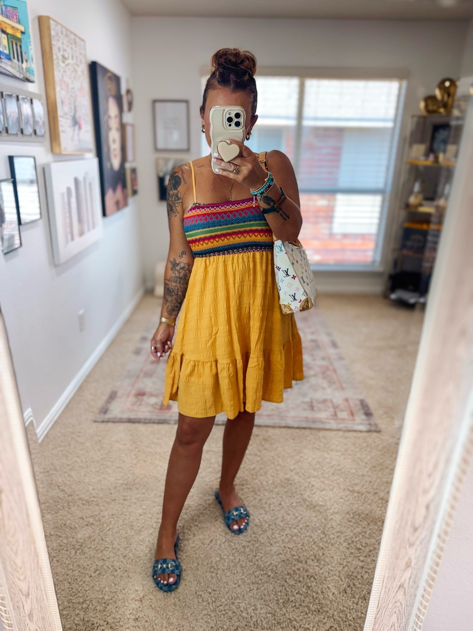 Wednesday ootd in this under $30 Cupshe dress 🌈💛 also comes in blue and orange.

#LTKootd #LTKOver40