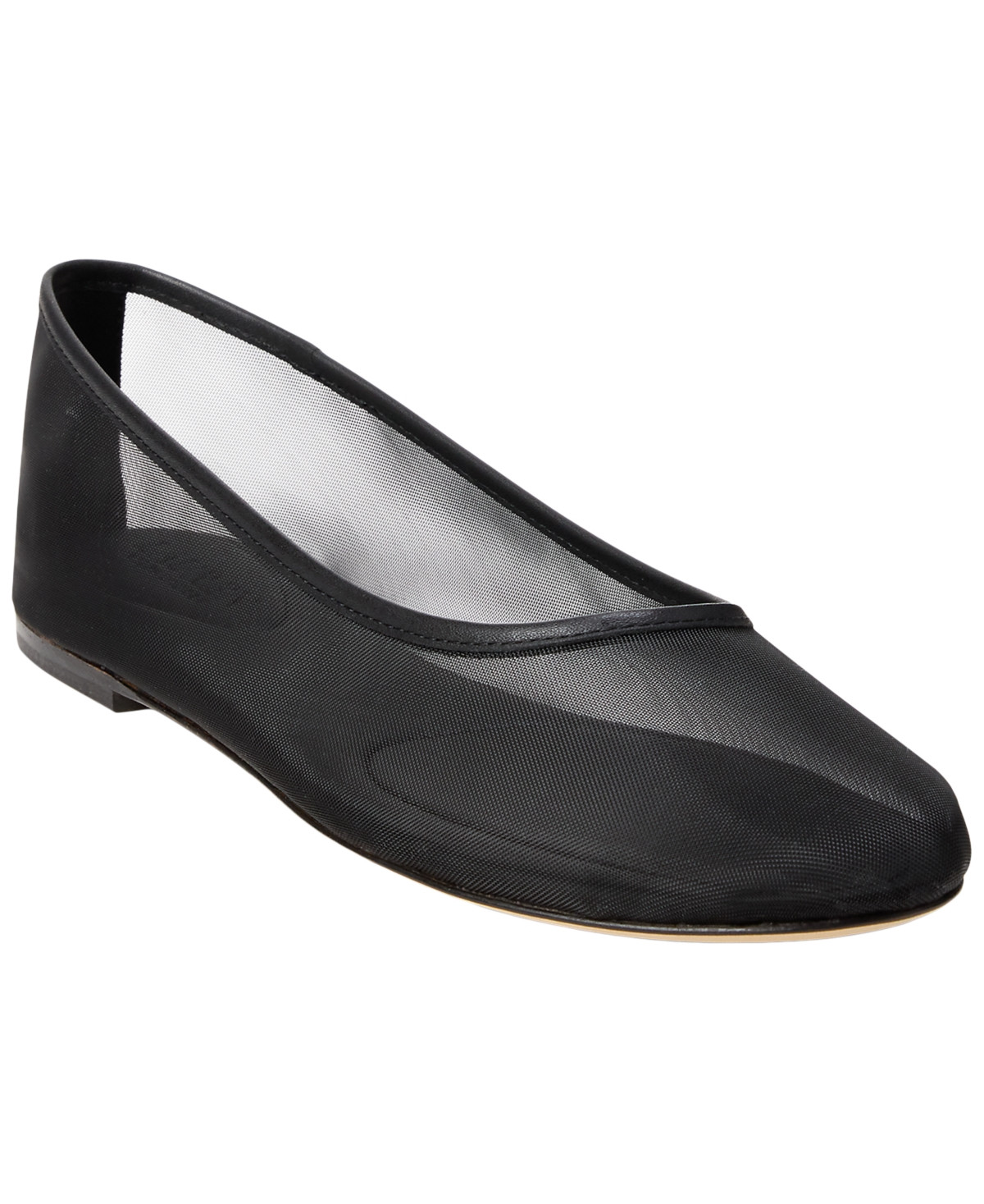 Lauren Ralph Lauren Women's Francesca Slip On Flats - Black Mesh | Macy's