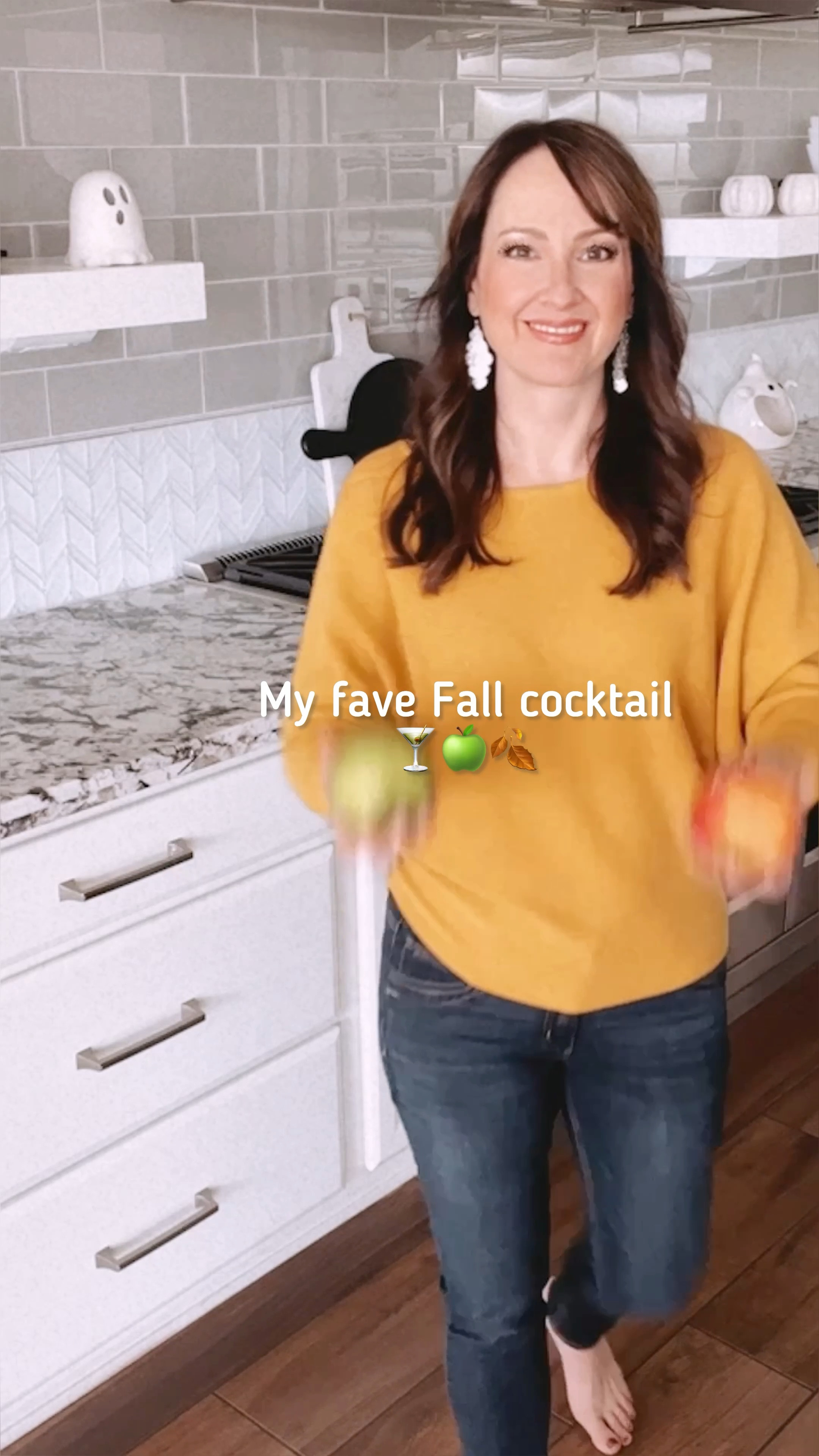 🍸🍂🍏Caramel Apple Tinis Fall Cocktail Recipe on Instagram Modernfarmhouseglam. Linked my martini glasses, bar tool shaker set, Fall outfit and makeup  

The BEST comfy JEANS: wearing size 4. TTS  
🍂These are my favorite comfiest jeans. Love this brand for jeans! Perfect for a day of travel or long day of kids sports where you don’t want jeans pushing on your stomach all day. These jeans have a nice waist with some give to them that are slimming yet super comfy and cute. 

Fall sweater dress, fall style, wedding guest dress, brunch outfit, dinner date dress, teacher outfits, fall photo, work outfit, Fall Fashion
Boots & Booties, Friendsgiving, festive outfits, Fall OOTD, Family photo shoot, Thanksgiving 

Makeup, Mac, Fall lipstick and lipgloss, foundation, Lancôme, Macys 

Earrings, jewelry, Fall style, dangle earrings, silver earrings, statement earrings Target Walmart 
Democracy jeans 

#LTKSeasonal #LTKstyletip #LTKVideo