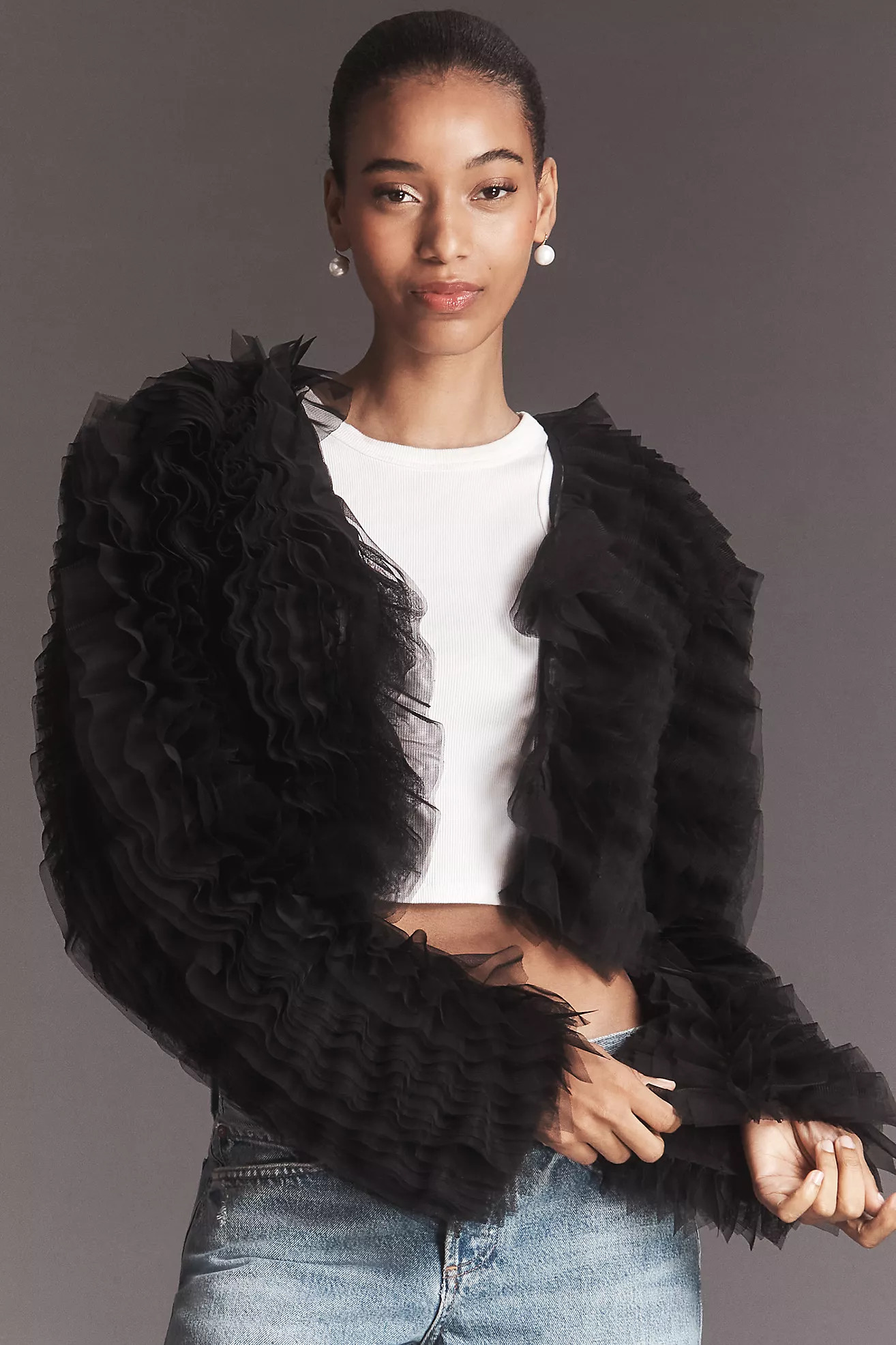 By Anthropologie Tulle Ruffle Bolero | Anthropologie (US)