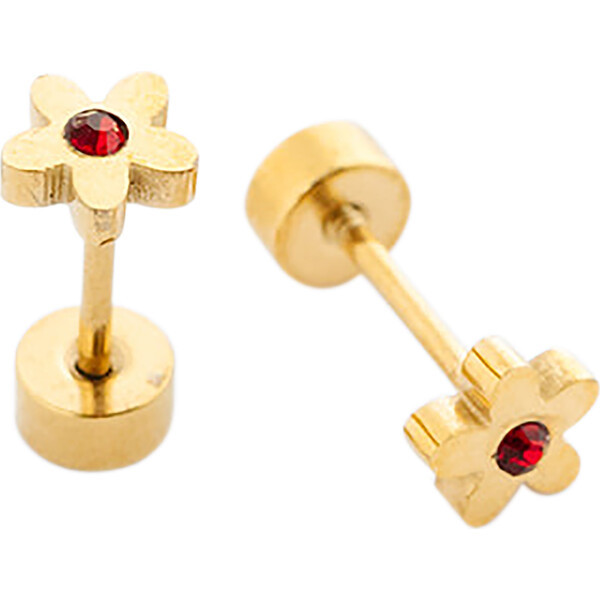 Birthstone Flower Earrings - Pip Pop Post Jewelry | Maisonette | Maisonette