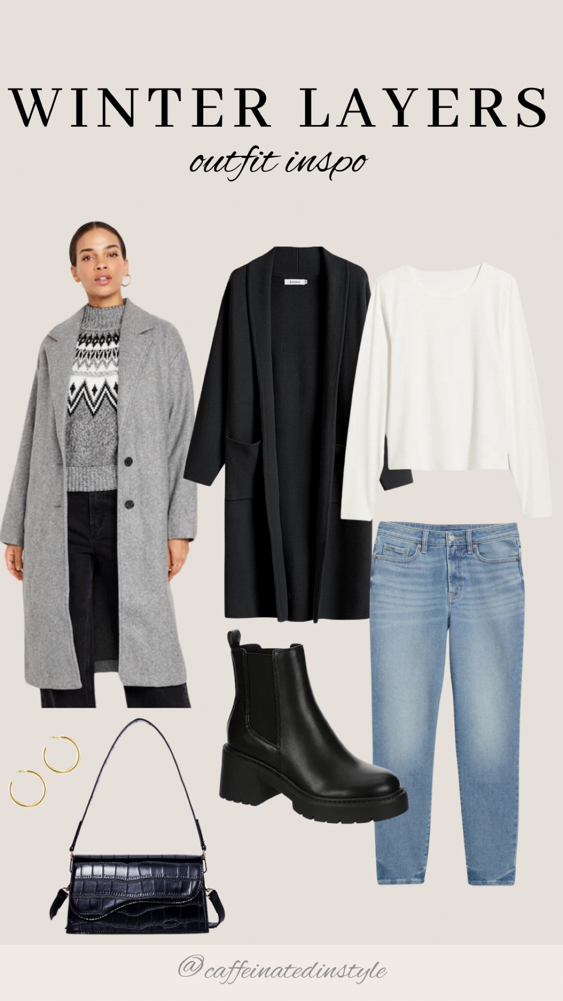 Winter Layers with a coat + coatigan ❄️

#LTKmidsize #LTKstyletip #LTKfindsunder50