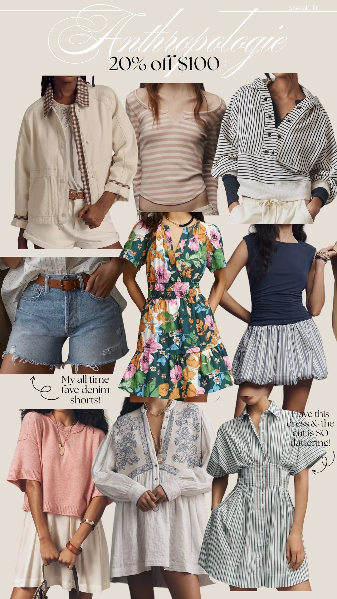 ANTHROPOLOGIE code alert!! I loveee to get anthro codes to share with you! 

Code: SARAHL20 for 20% off $100+ 

Linking some things I’ve been eyeing for spring! Plus linking everything I ordered in  My all time favorite denim shorts from Agolde are included, they rarely go on sale!  This is the best time to place your order with a code! Code ends on 3/9

#LTKU #LTKSaleAlert #LTKootd