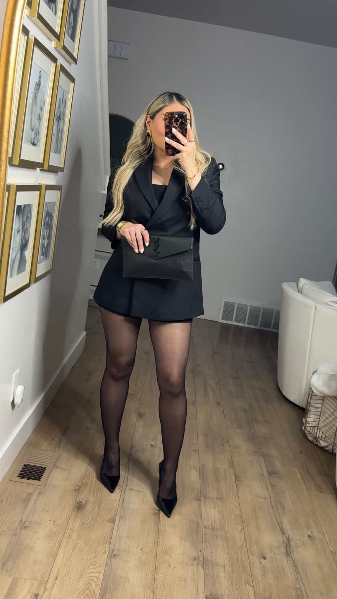 The best outfits are always the ones you throw together last minute. Black on black never misses 🖤 #BlackonBlackOutfit #YSLStyle #StyleIdeas 

#LTKStyleTip #LTKItBag #LTKPetite