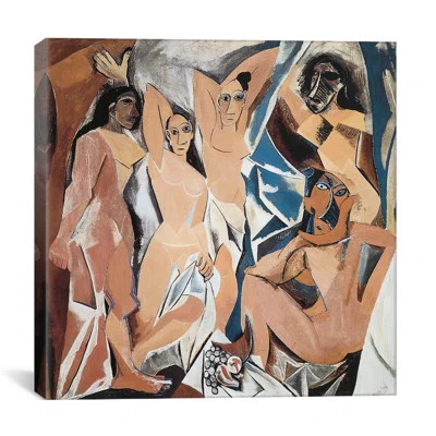 Vault W Artwork Les Demoiselles d by Pablo Picasso - Wrapped Canvas Print Size: 12" H x 12" W x 0.75 | Wayfair North America