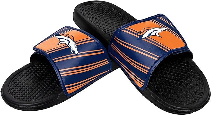 FOCO NFL Mens NFL Stripe Legacy Velcro Sport Slide - Mens | Amazon (US)