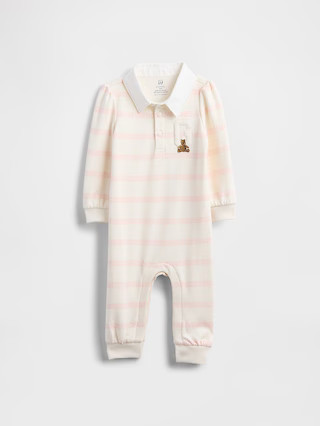 Baby VintageSoft Varsity Bear Logo One-Piece | Gap (US)