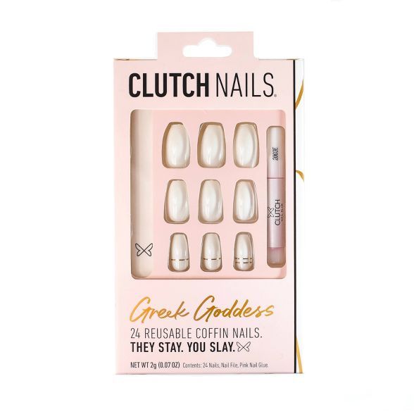 Clutch Nails - Press On Nails - Greek Goddess | Target