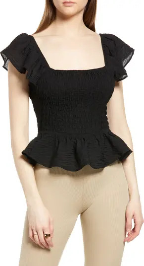 Smocked Peplum Top | Nordstrom