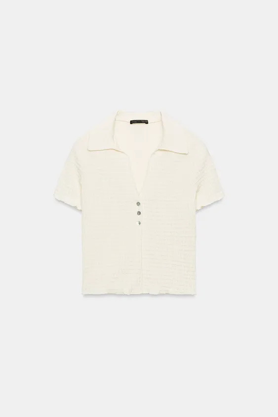 TEXTURED CROPPED JACKET | Zara UK