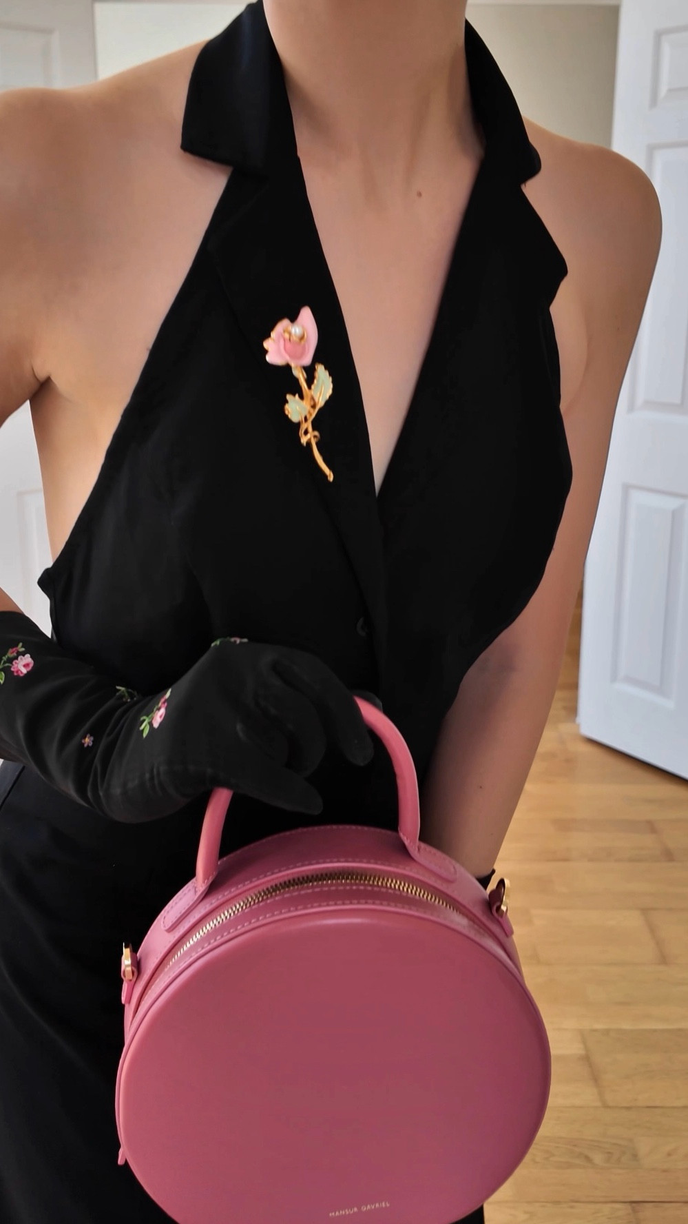 I live in this dress now…it’s my ADDRESS 😂 a little vintage look this time. Really nice for a wedding guest outfit or race day look. Also great if you’re not a huge fan of colour…just adding the little touches of the bag, brooch & details on the gloves still gives a black dress a summery feel. Bag is old Mansur Gavriel, gloves are vintage (I’ve linked some nice similar ones but the embroidered ones are hard to come by - try Vinted & Etsy too!) and brooch is vintage (also linked some nice ones on eBay but Vinted is a good place for affordable ones!). Shoes are old Karen Millen. 

#LTKdresses #LTKuk #LTKwedding