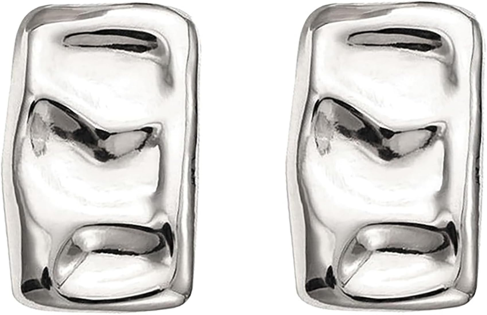 Chunky Gold Rectangle Stud Earrings for Women,Dainty Thick Stud Earrings,Gold Geometric Earrings ... | Amazon (US)