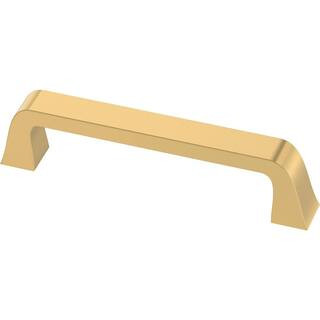 Classic Bell 3-3/4 in. (96 mm) Classic Modern Gold Cabinet Drawer Bar Pull | The Home Depot