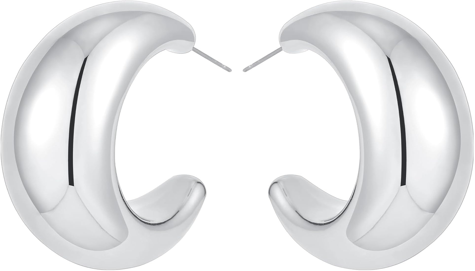 Ascona Drop Earring Extra Large Big Chunky Gold Hoop Earrings for Women Girl, Lightweight Hypoall... | Amazon (US)