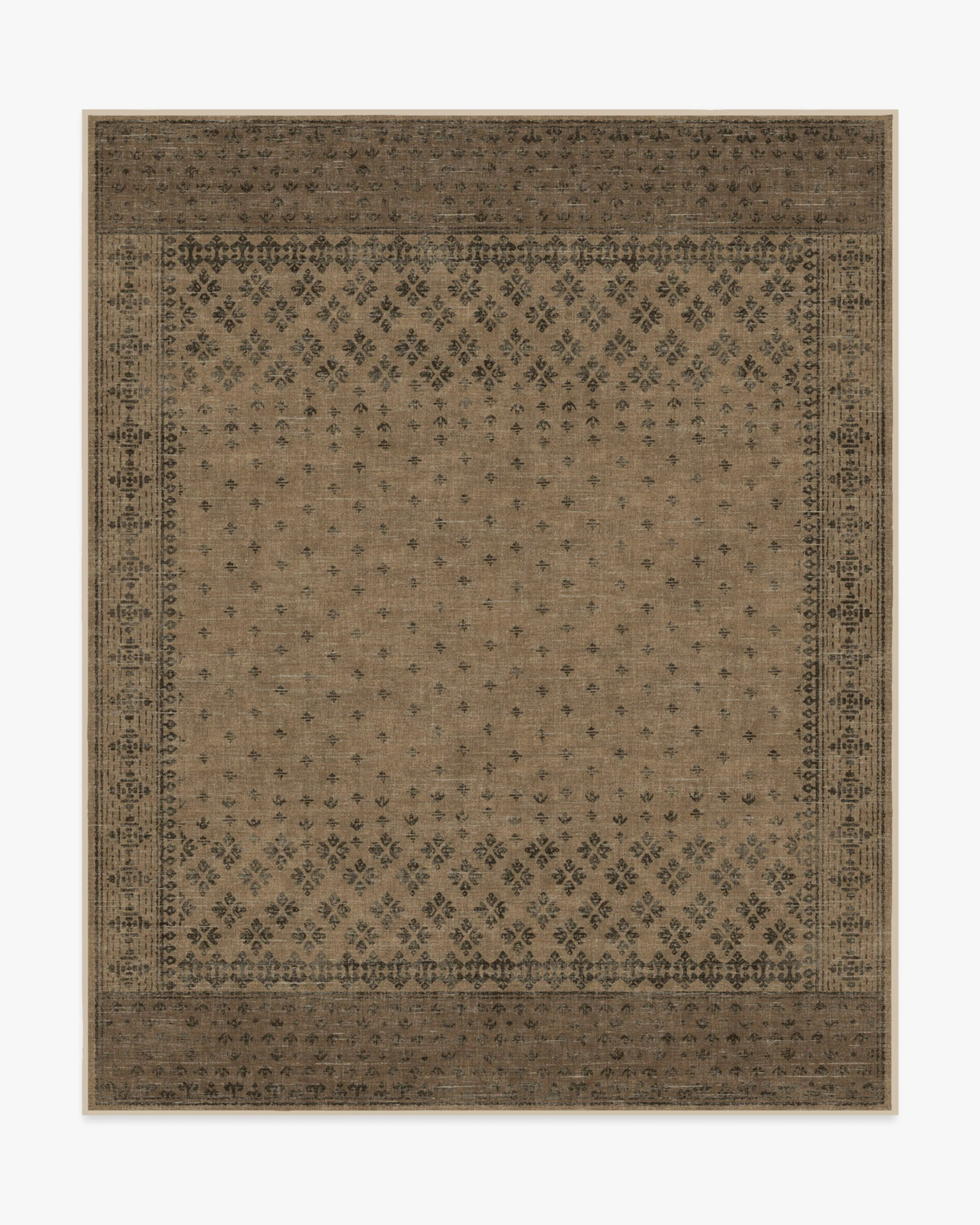 Fernanda Black & Tan Tufted Rug | Ruggable