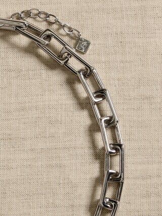 Square Link Necklace | Banana Republic Factory