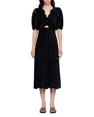 Ellen Guipure Velvet Daisy Print Maxi Dress | Bloomingdale's (US)