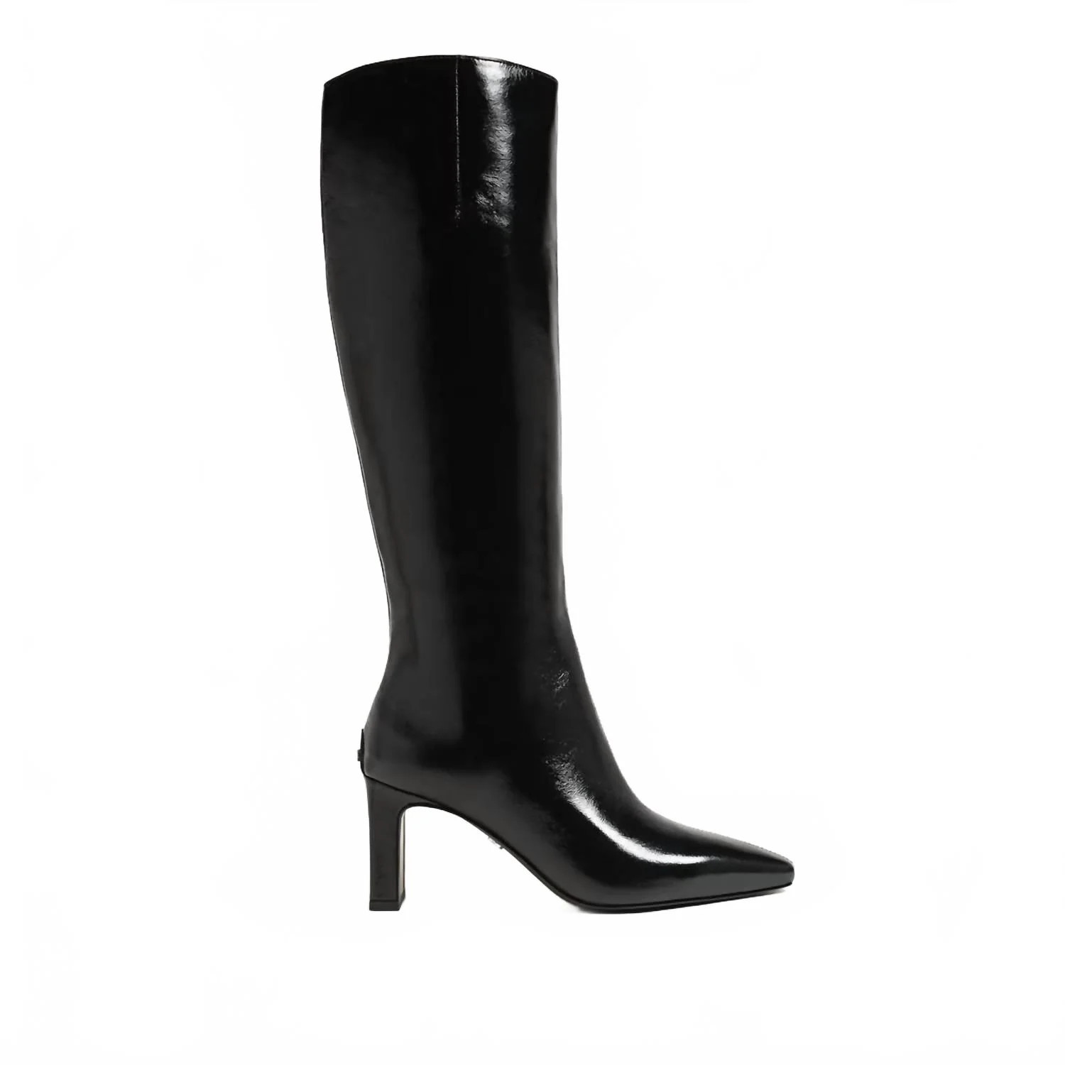 Women's Sylvia Knee High Boots In Black Leather | Shop Simon