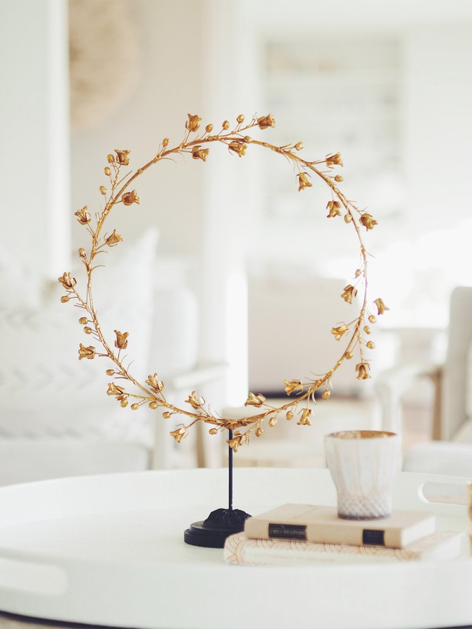 Bell Flower Wreath on Stand | The Cross Decor & Design