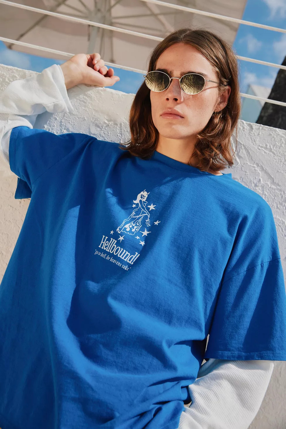 Walker Metal Oval Sunglasses | Urban Outfitters (US and RoW)
