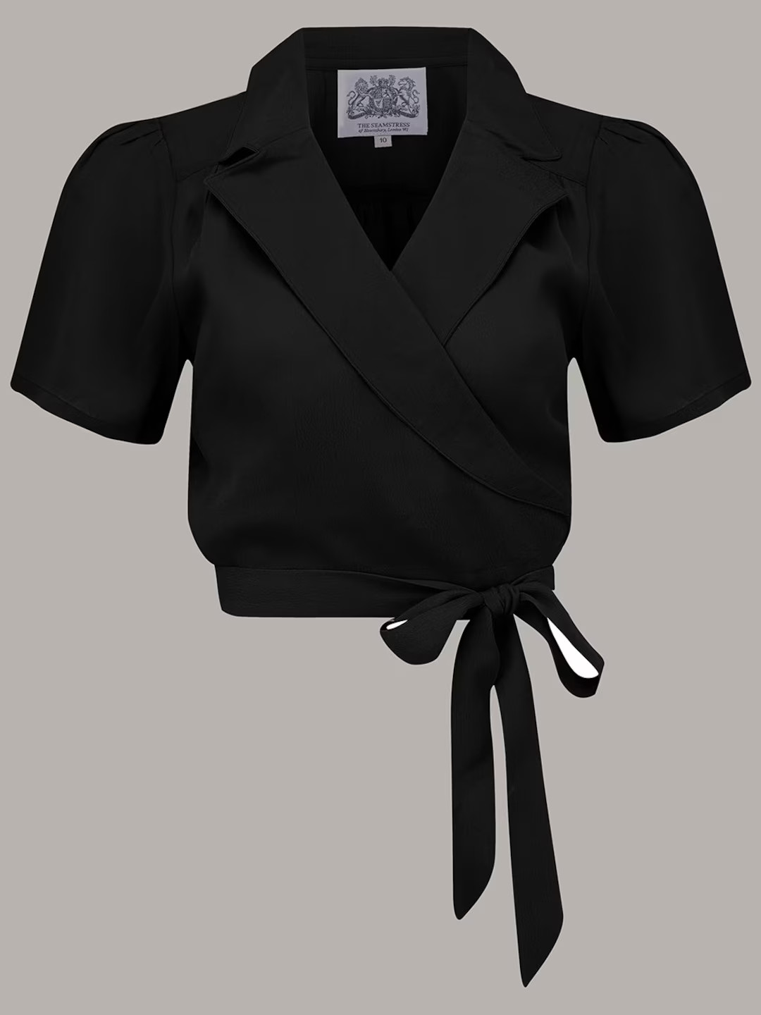 Greta Blouse in Liquorice Black by the Seamstress of Bloomsbury Authentic Vintage 1940s Style - E... | Etsy (UK)