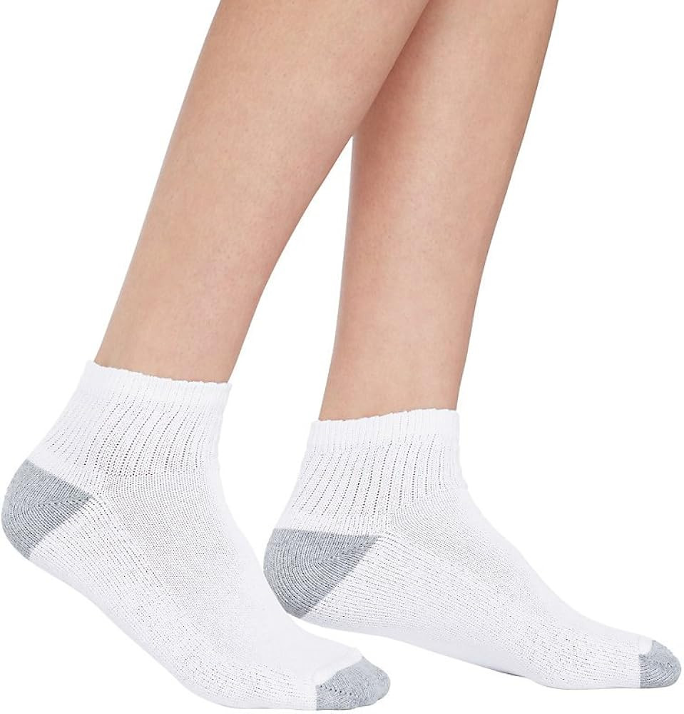 Hanes womens 10-pair Value Pack Ankle athletic socks, White, 5 9 US | Amazon (US)