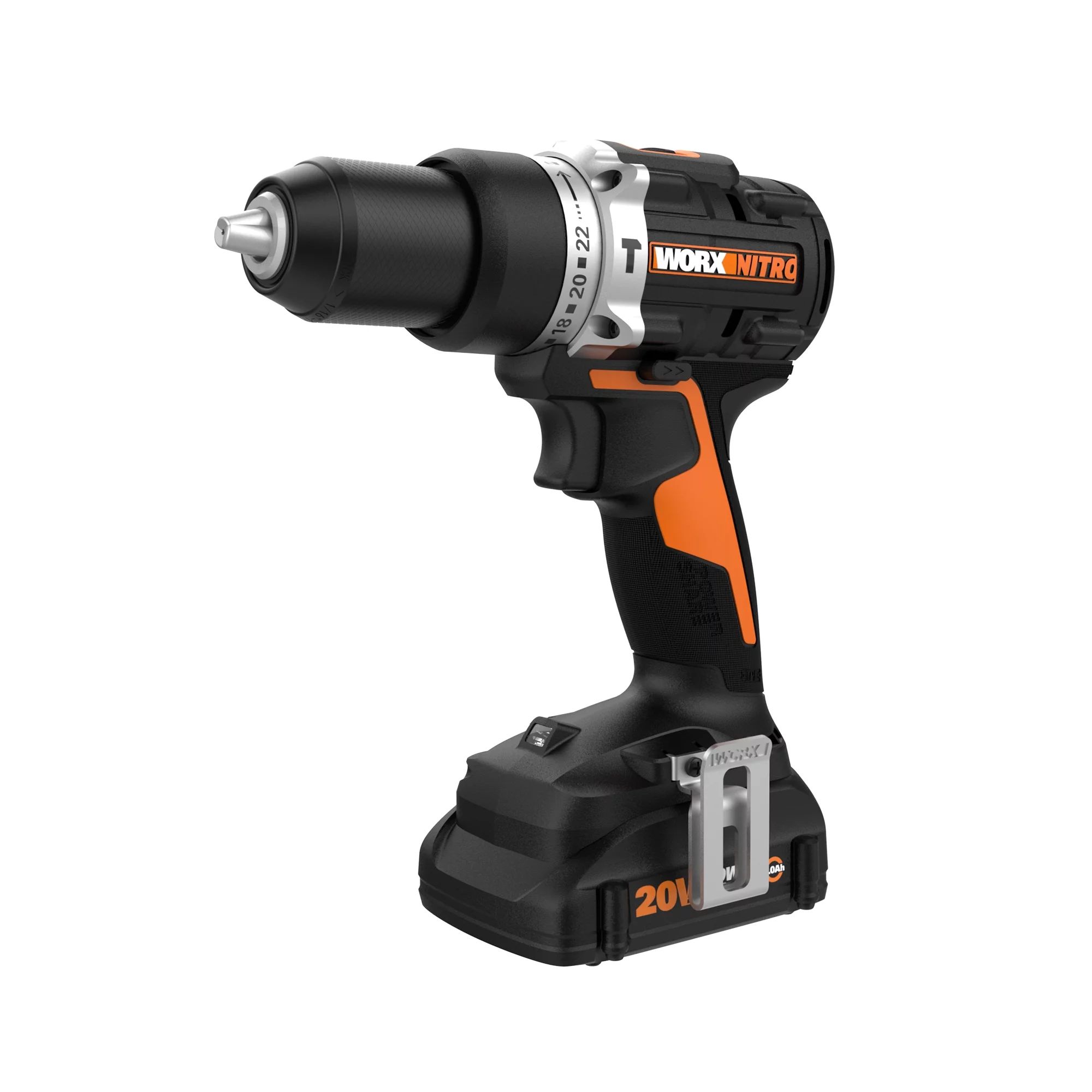 Worx WX352L POWER SHARE NITRO 20V Cordless 1/2in Hammer Drill with Brushless Motor (Battery & Cha... | Walmart (US)