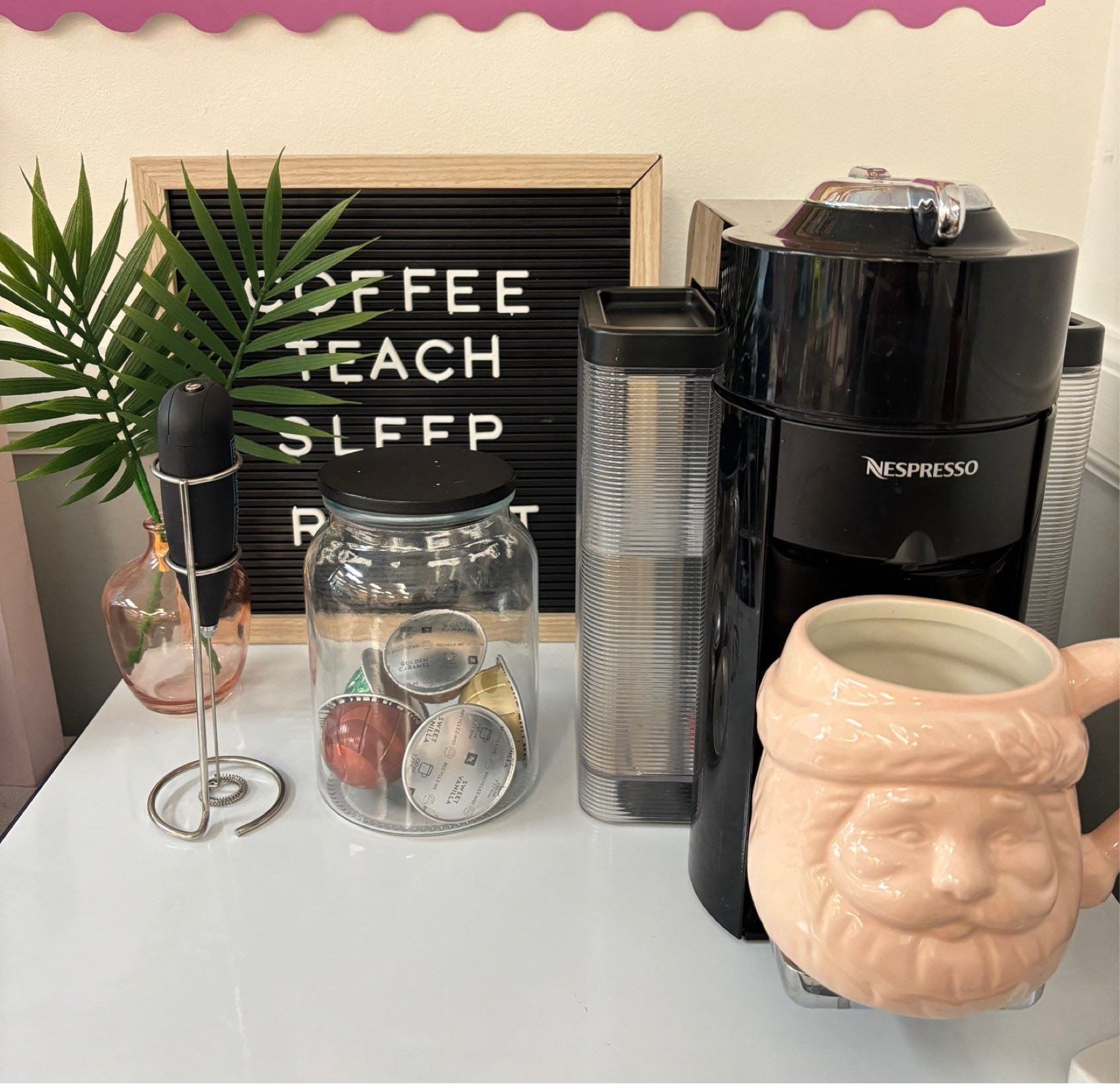 Created a cozy coffee corner in my classroom ☕️💕 


#LTKHome #LTKSeasonal
