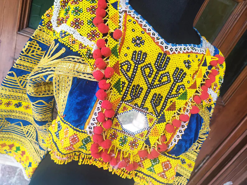 Afghan traditional vintage antique cropped bodice tops | Etsy (US)
