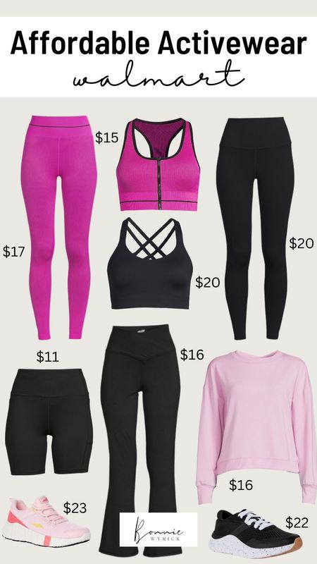 Affordable activewear from Walmart! If you’re looking to update your workout wear or need some fresh outfits for school pickup /drop off, running errands and working from home - I’ve got you! Check out these affordable finds 💃🏼 Midsize Activewear | Workout Clothes | Midsize Athleisure | Walmart Fashion | Midsize Fashion | Pink Leggings | Sports Bra | Flare Leggings

#LTKunder50 #LTKcurves #LTKfit
