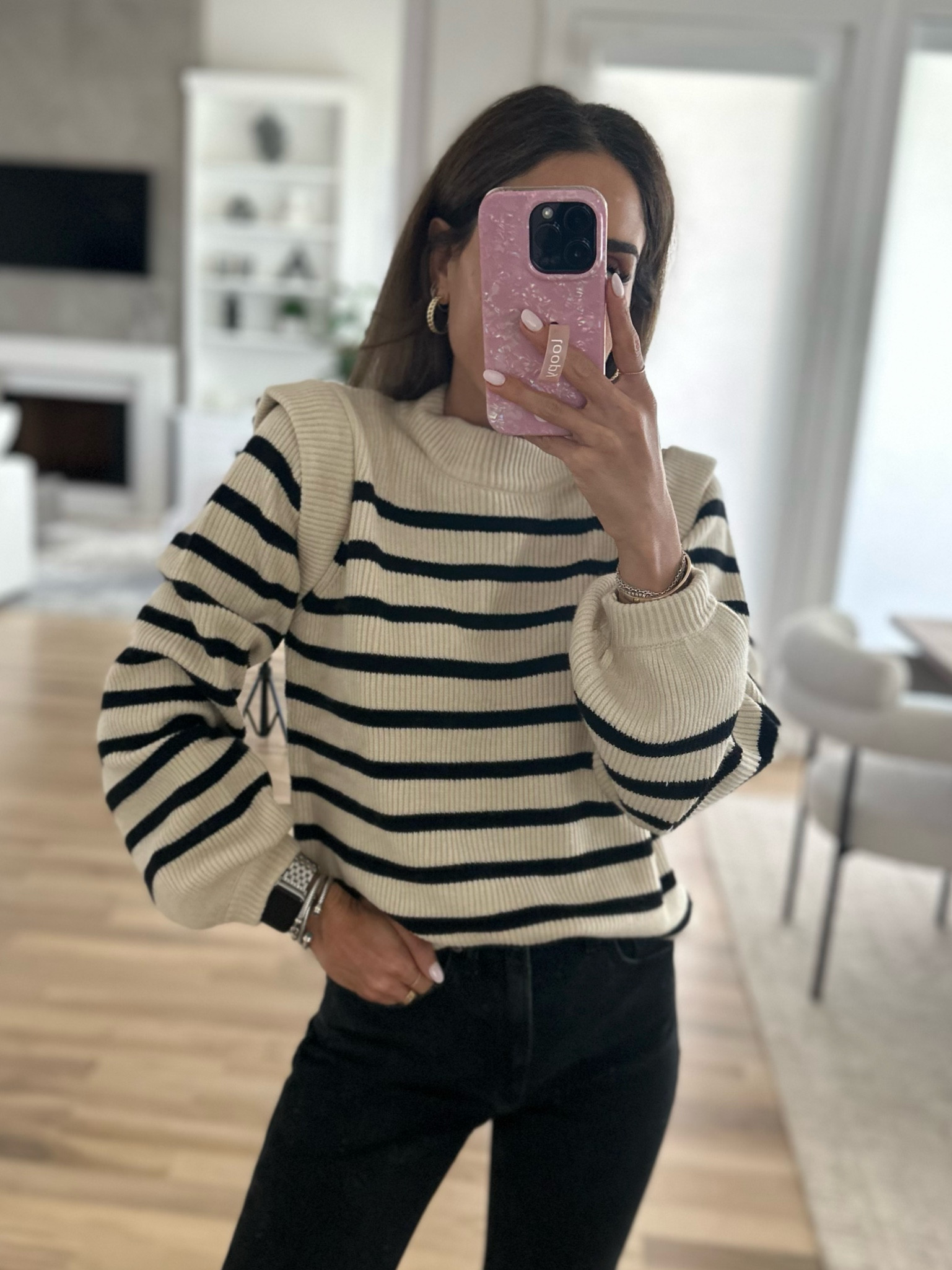 Amazon stripe ruffle sweater size s 

#LTKxPrime #LTKsalealert #LTKfindsunder50