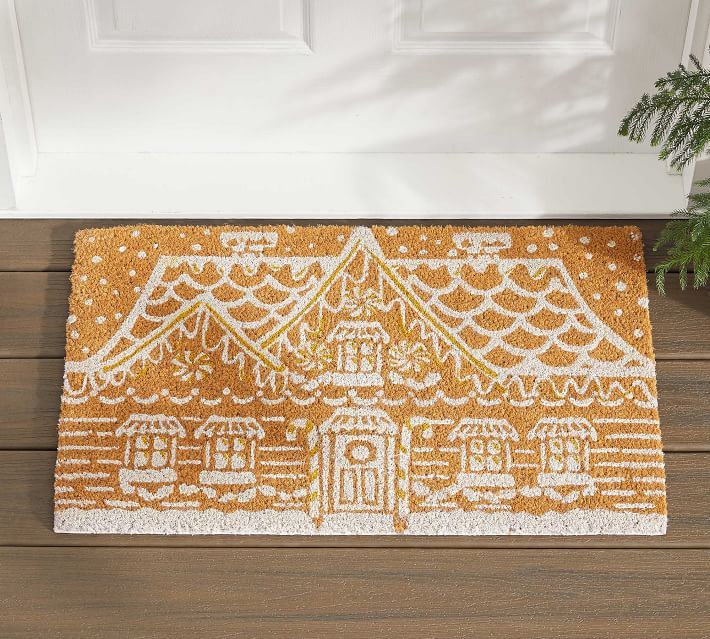 Gingerbread House Doormat | Pottery Barn (US)