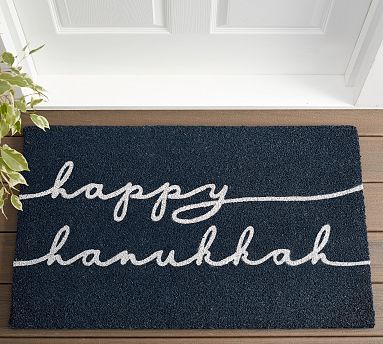 Happy Hanukkah Doormat | Pottery Barn (US)