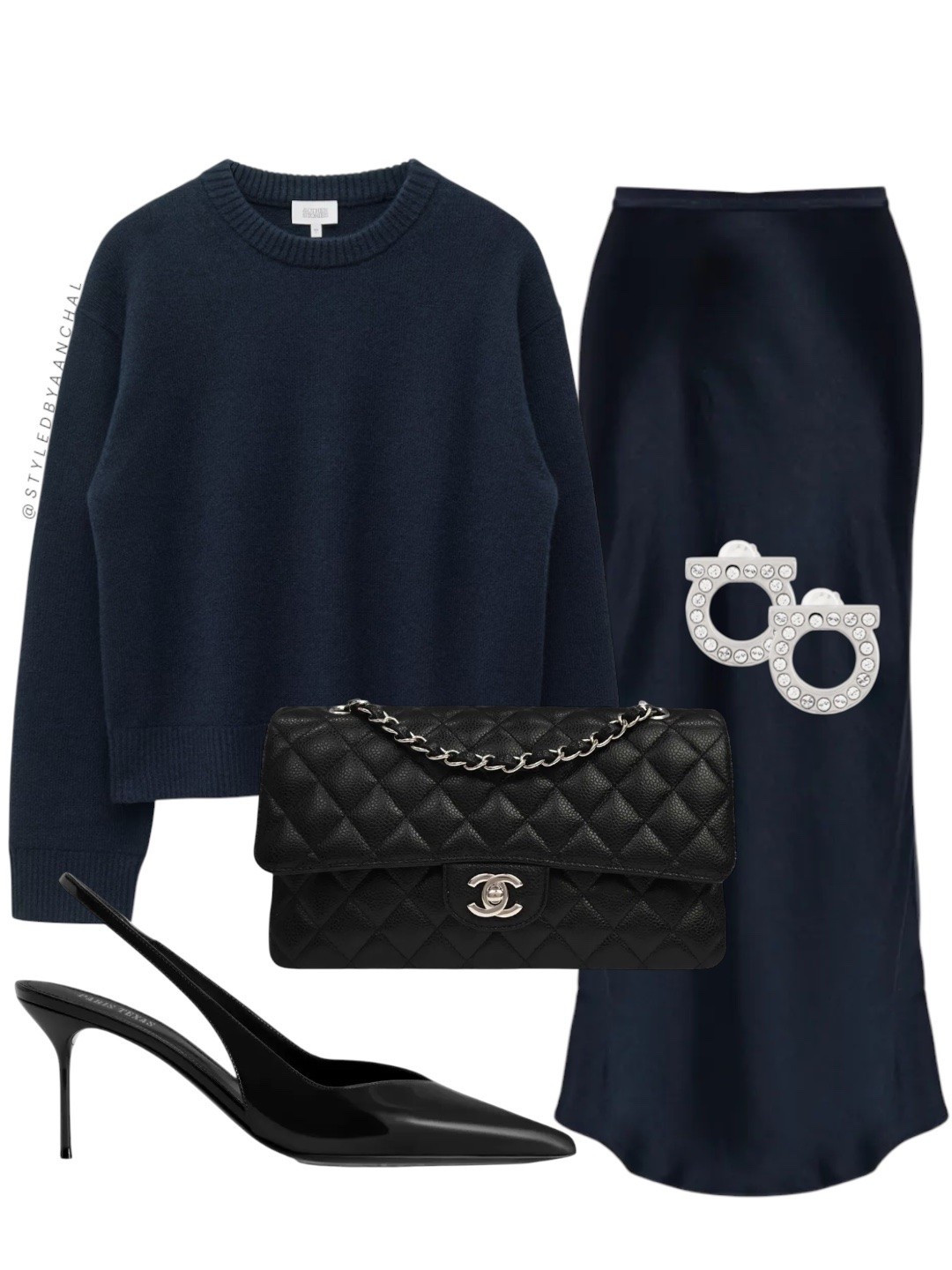 Navy satin skirt outfit


Navy satin skirt
Brown heels
Black Chanel flap bag
Farfetch
Navy blue sweater

#LTKpartywear #LTKdatenight #LTKmodest