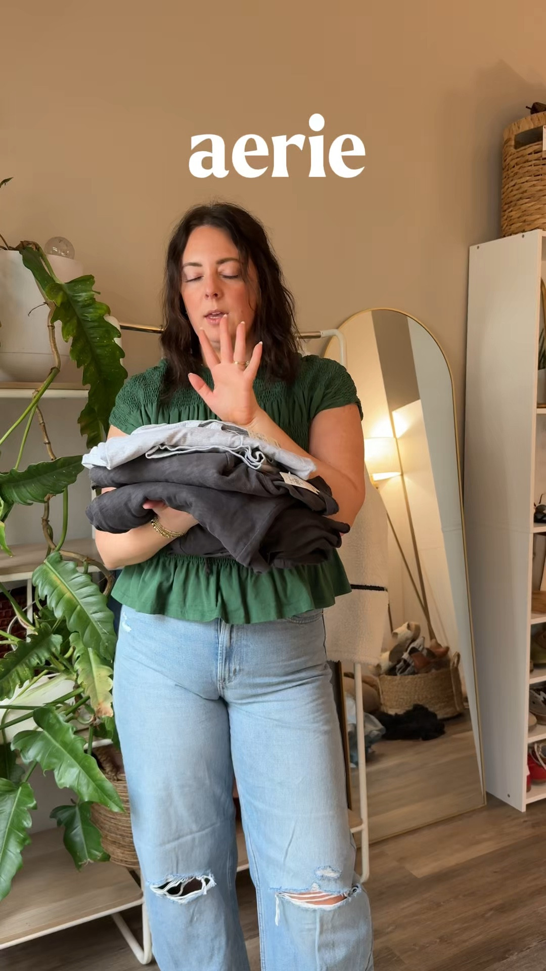 Aerie sets try on! Wearing a medium in everything 

#LTKSeasonal #LTKfindsunder50