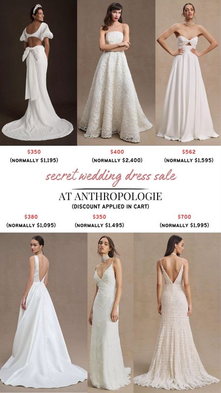 Ummmmm what is HAPPENING?! @anthropologie, you are about to make some beautiful brides’ year!! 💍 the top middle is my favorite but they’re all gorgeous!! 😍 Discount applied in cart. These prices are insanity!! #AnthroPartner

#LTKwedding #LTKCyberWeek #LTKsalealert