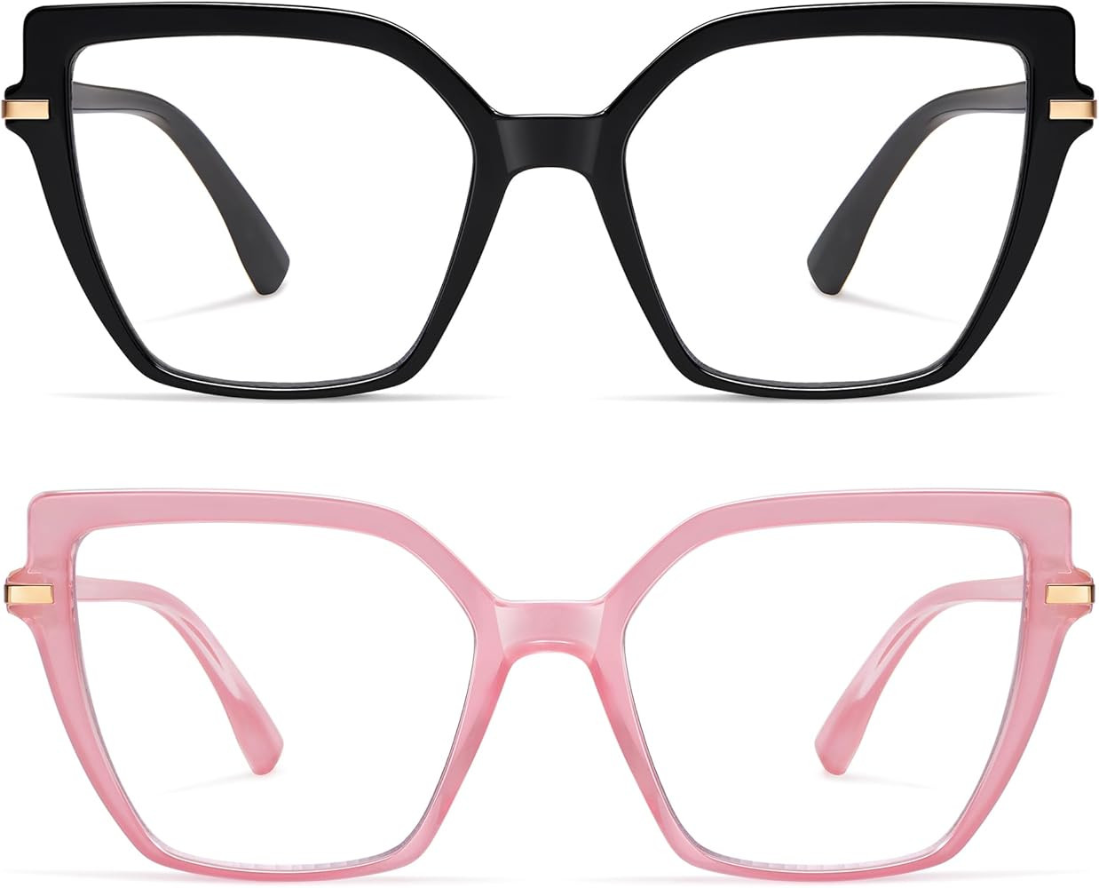 AMOMOMA Trendy Square Blue Light Blocking Reading Glasses for Women Women's Readers Spring Hinge ... | Amazon (US)