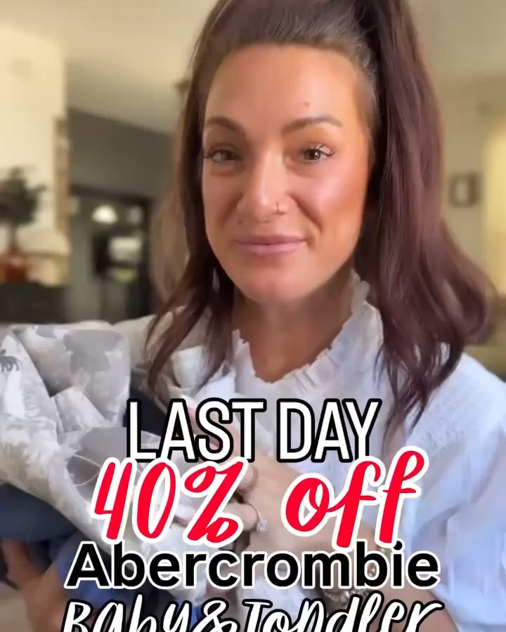Last chance for 40% off all baby & toddler at @abercrombiekids 😍🥰👏 This is the perfect time to grab some Fall and Winter style for your littles NB-5T! Pictured saved wonky under links, sorry!! Be sure to read the text! 
#babystyle #kidsoutfits

#LTKSaleAlert #LTKBaby #LTKKids