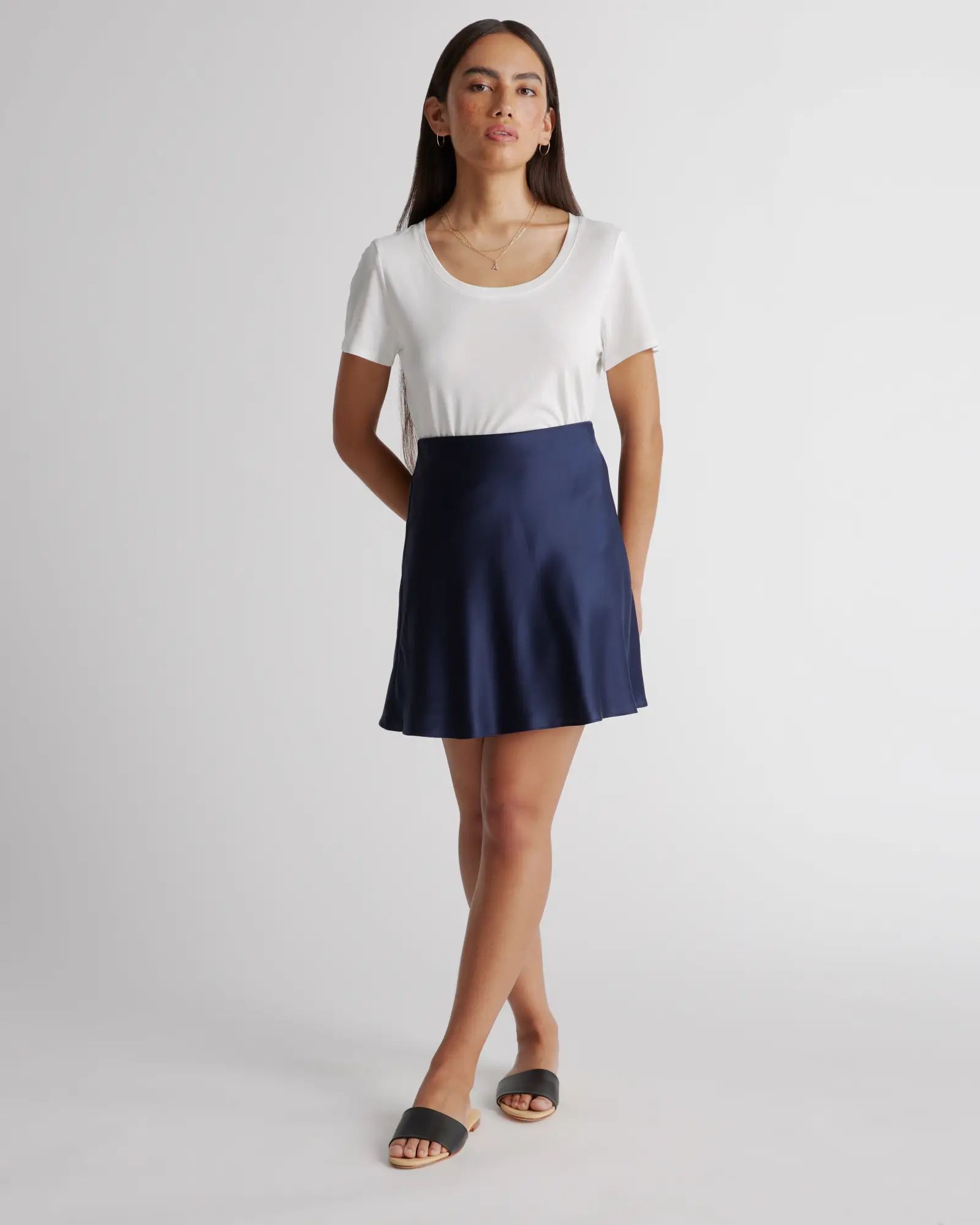 100% Washable Silk Mini Skirt | Quince