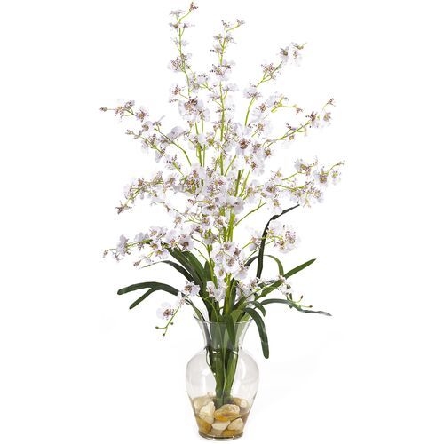 31" Faux Orchid Flower Arrangement | One Kings Lane