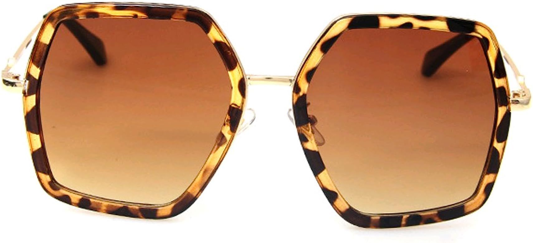 GAMT Oversized Square Sunglasses,Hexagon Sunglasses,70s Sunglasses For Women,Disco Sunglasses,Irregu | Amazon (US)
