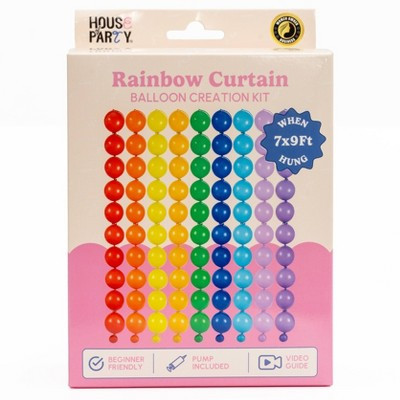House of Party Balloon Creation Kit Rainbow Curtain | Target