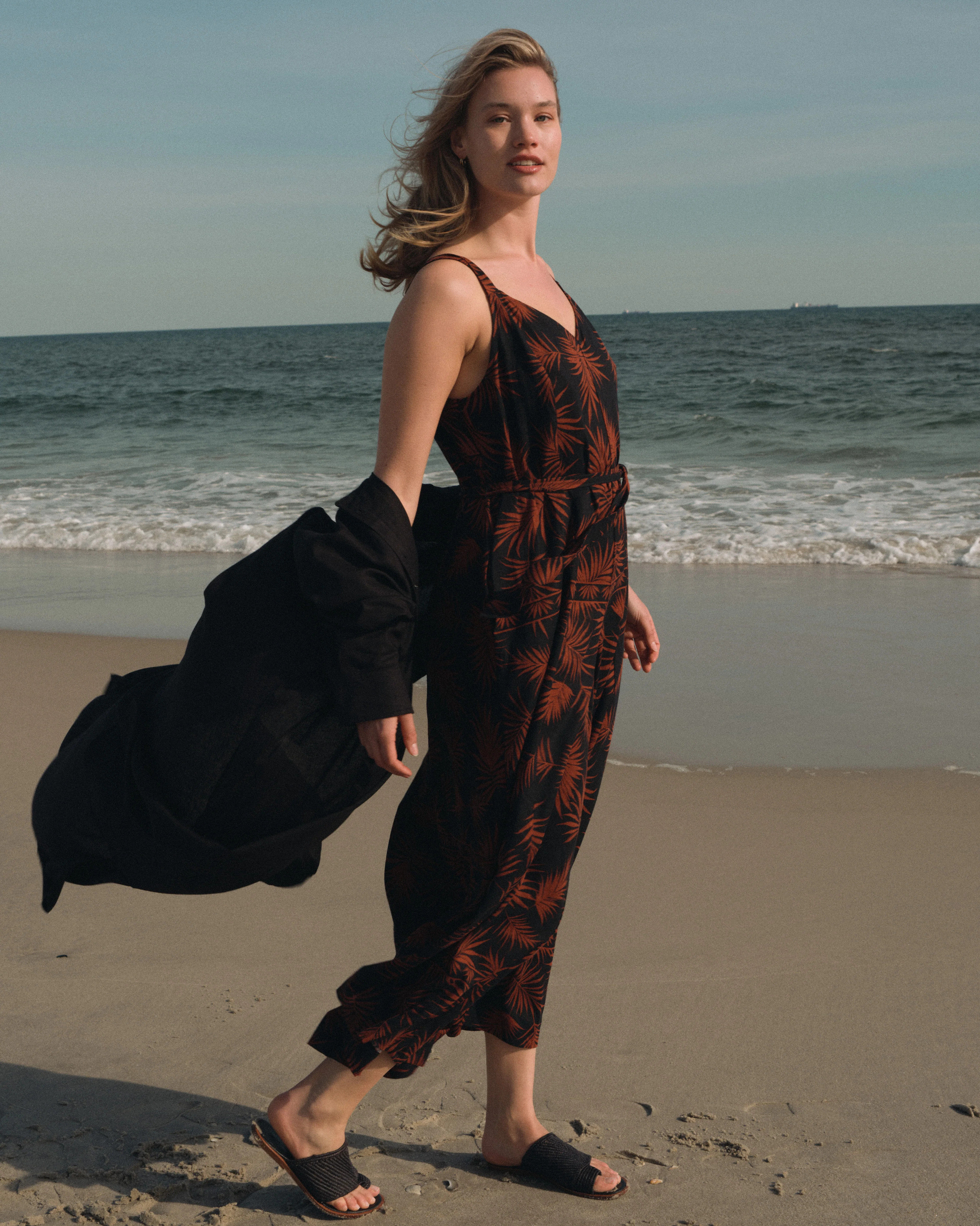 Promenade Linen Jumpsuit - Bohem Print | Universal Standard