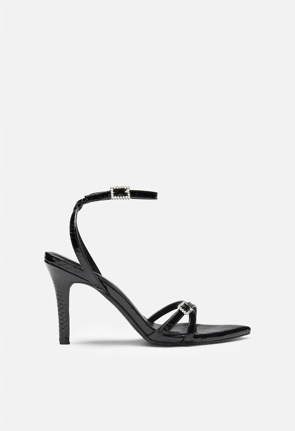 Criss-Cross Strap Stiletto Heel Sandal | JustFab