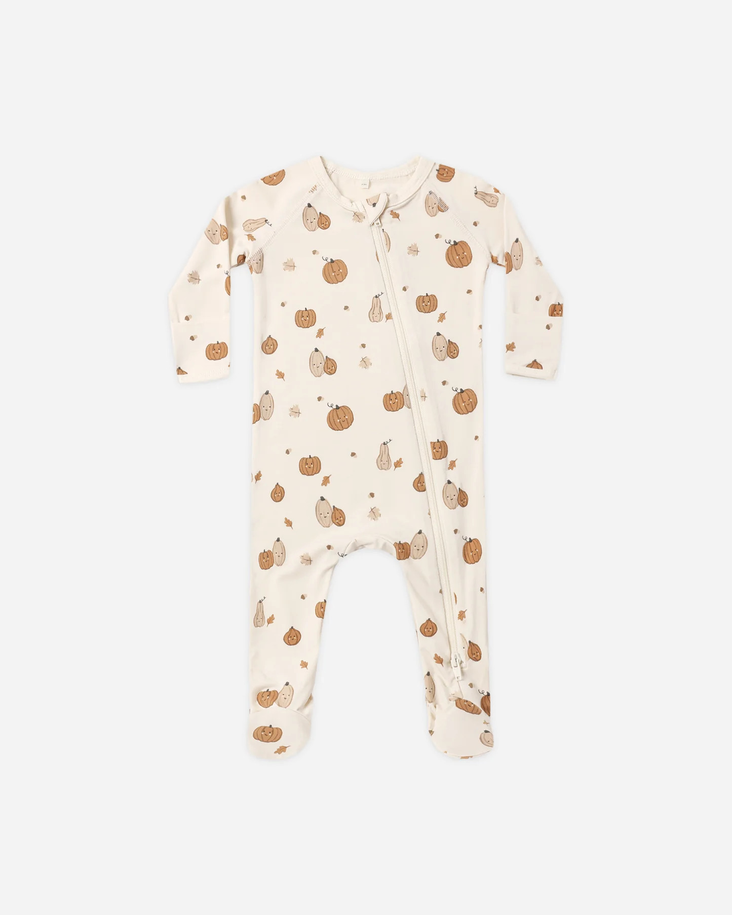 Bamboo Zip Footie Harvest Friends | Rylee + Cru