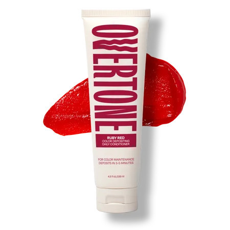 Overtone Temporary Haircolor Daily Color Glaze Conditioner, Ruby Red, 4.5 oz | Walmart (US)